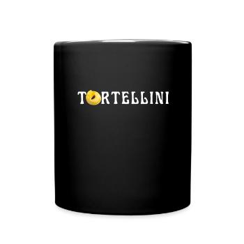 Italian Penne Pasta Tortellini - Tasse einfarbig - Schwarz - Vorne