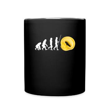 Italian Penne Pasta Tortellini - Tasse einfarbig - Schwarz - Vorne