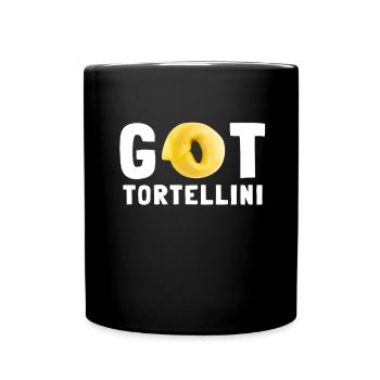 Italian Penne Pasta Tortellini - Tasse einfarbig - Schwarz - Vorne