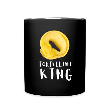 Italian Penne Pasta Tortellini - Tasse einfarbig - Schwarz - Vorne