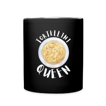 Italian Penne Pasta Tortellini - Tasse einfarbig - Schwarz - Vorne