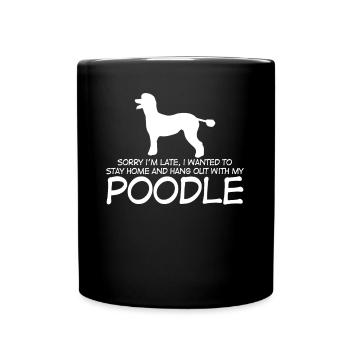 Poodle Joke - Full Colour Mug - black - Front