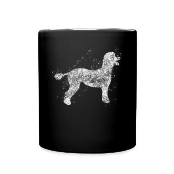 Caniche Chiens - Mug uni - noir - Devant