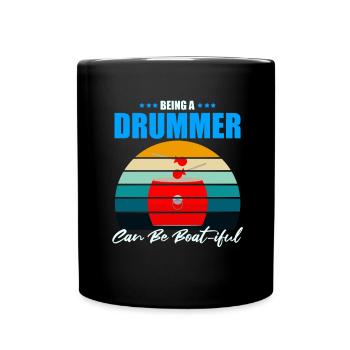 Dragon Boat Trainer for Chinese Boat Racing - Full Colour Mug - black - Front