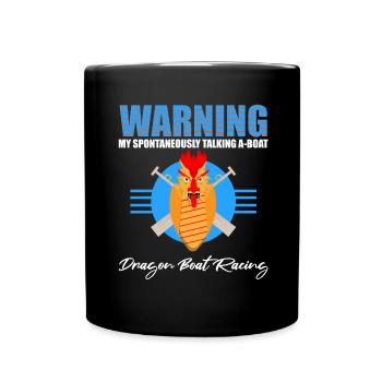 Dragon Boat Trainer for Chinese Boat Racing - Full Colour Mug - black - Front