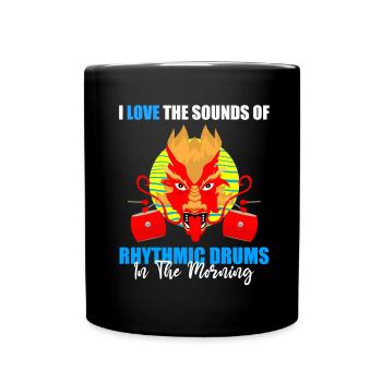 Dragon boating theme for dragon boat paddling - Full Colour Mug - black - Front