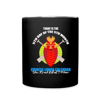 Dragon Boat Racing Design for Dragon Boating - Full Colour Mug - black - Front