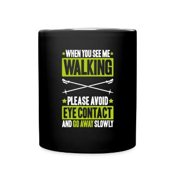 Nordic Walking Nordic Walker Nordic Walken - Full Colour Mug - black - Front