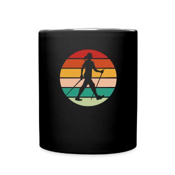 Marche nordique Marcheur nordique Walken nordique - Mug uni - noir - Devant