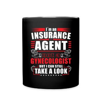 Funny Insurance Sales Representative - Full Colour Mug - black - Front