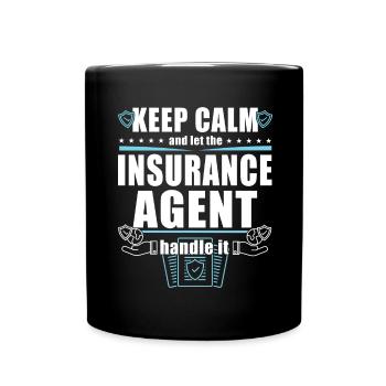 Funny Insurance Sales Representative - Full Colour Mug - black - Front