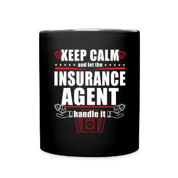 Funny Insurance Sales Representative - Full Colour Mug - black - Front