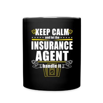 Funny Insurance Sales Representative - Full Colour Mug - black - Front