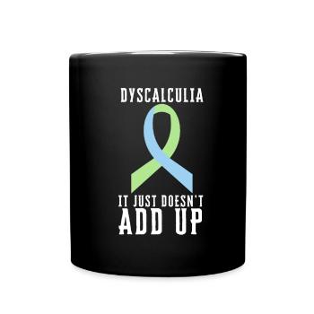 SPED Neurodiversity Dyscalculia - Full Colour Mug - black - Front