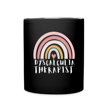 SPED Neurodiversity Dyscalculia - Full Colour Mug - black - Front