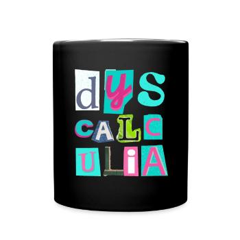 SPED Neurodiversity Dyscalculia - Full Colour Mug - black - Front