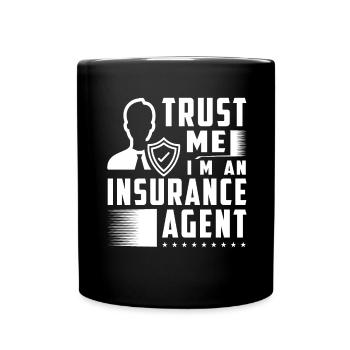 Funny Insurance Sales Representative - Full Colour Mug - black - Front