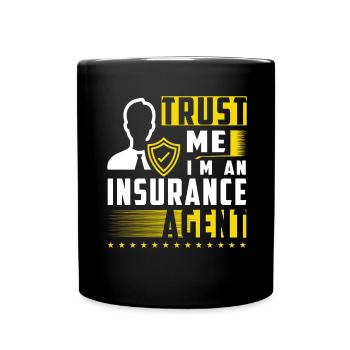 Funny Insurance Sales Representative - Full Colour Mug - black - Front