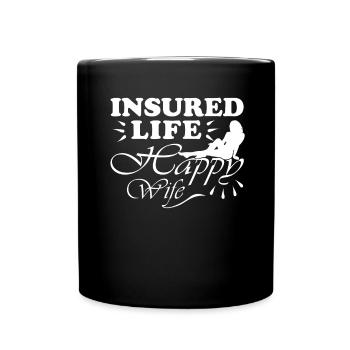 Drôle d’agent d’assurance - Mug uni - noir - Devant
