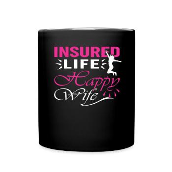 Drôle d’agent d’assurance - Mug uni - noir - Devant