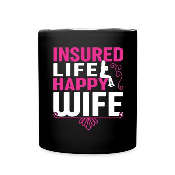 Drôle d’agent d’assurance - Mug uni - noir - Devant