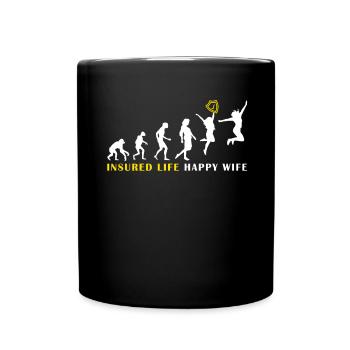 Agent d’assurance Evolution - Mug uni - noir - Devant