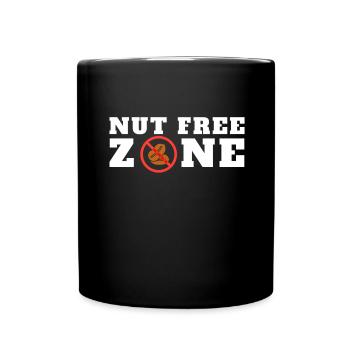Peanut Allergy Awareness Peanut Allergic - Tasse einfarbig - Schwarz - Vorne