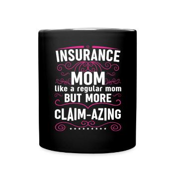 Drôle d’agent d’assurance - Mug uni - noir - Devant