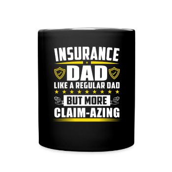 Funny Insurance Sales Representative - Full Colour Mug - black - Front