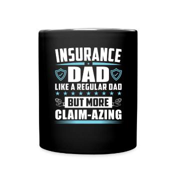 Funny Insurance Sales Representative - Full Colour Mug - black - Front