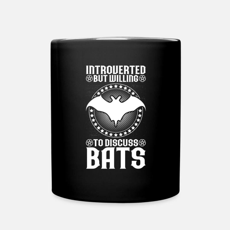 Fledermaus Fledermäuse Bat Bats Fledertier - Tasse einfarbig - Schwarz