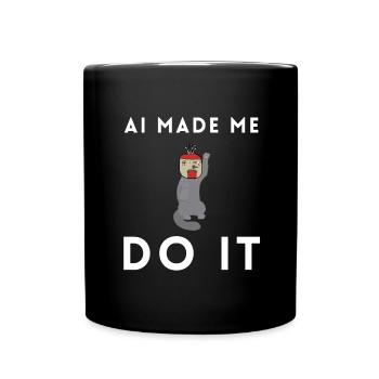 Artificial Intelligence Ai Chat - Tasse einfarbig - Schwarz - Vorne