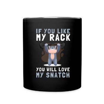 Weight Lifting Power Snatch - Full Colour Mug - black - Front