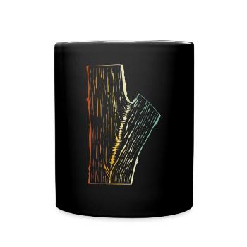Lumberjacks Woodcutters Woodworkers Carpenters - Full Colour Mug - black - Front