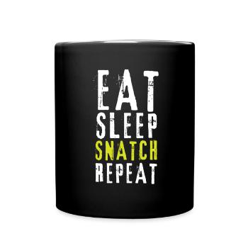 Weight Lifting Power Snatch - Full Colour Mug - black - Front