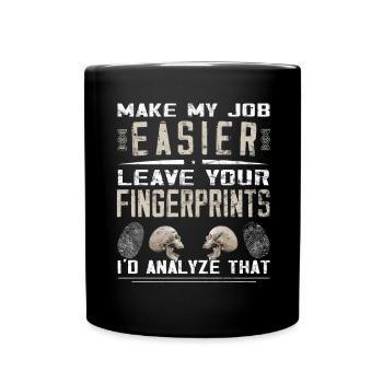 Kriminologe - Forensische Wissenschaft - Tasse einfarbig - Schwarz - Vorne