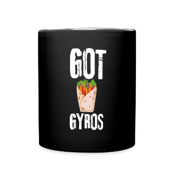 Got Gyros - Tasse einfarbig - Schwarz - Vorne