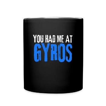 Got Gyros - Tasse einfarbig - Schwarz - Vorne