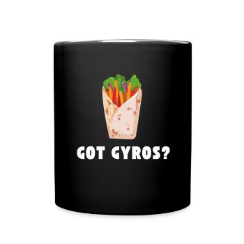 Got Gyros - Tasse einfarbig - Schwarz - Vorne