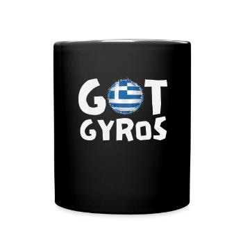 Got Gyros - Tasse einfarbig - Schwarz - Vorne
