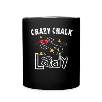 Chalk lady - Criminologue médico-légale - Mug uni - noir - Devant