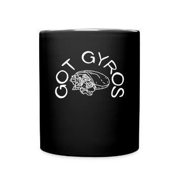 Got Gyros - Tasse einfarbig - Schwarz - Vorne