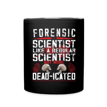 Forensic Scientist - Forensic Criminology - Full Colour Mug - black - Front