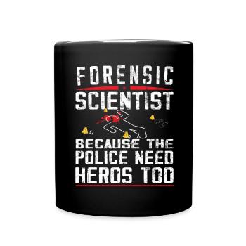 Forensiker - Forensische Kriminologie - Tasse einfarbig - Schwarz - Vorne