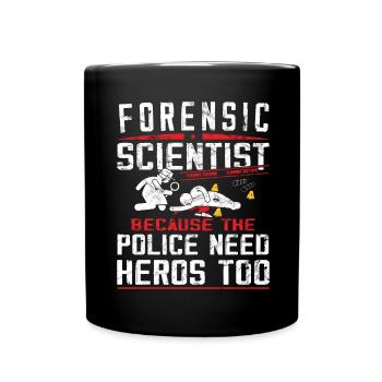 Forensiker - Forensische Kriminologie - Tasse einfarbig - Schwarz - Vorne