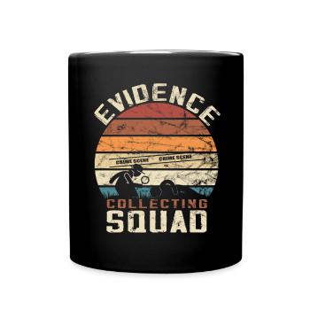 Forensiker Forensischer Wissenschaftler - Tasse einfarbig - Schwarz - Vorne