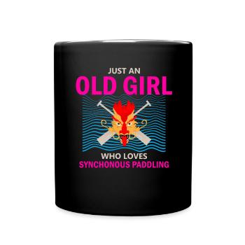 Dragon Boat Trainer for Chinese Boat Racing - Full Colour Mug - black - Front