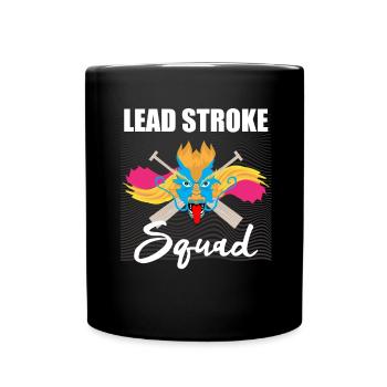 Dragon boating theme for dragon boat paddling - Full Colour Mug - black - Front