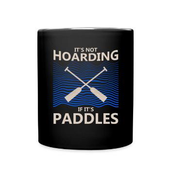Dragon boating theme for dragon boat paddling - Full Colour Mug - black - Front