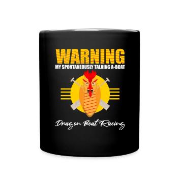 Entraîneur de bateaux-dragons pour les courses de bateaux chinois - Mug uni - noir - Devant